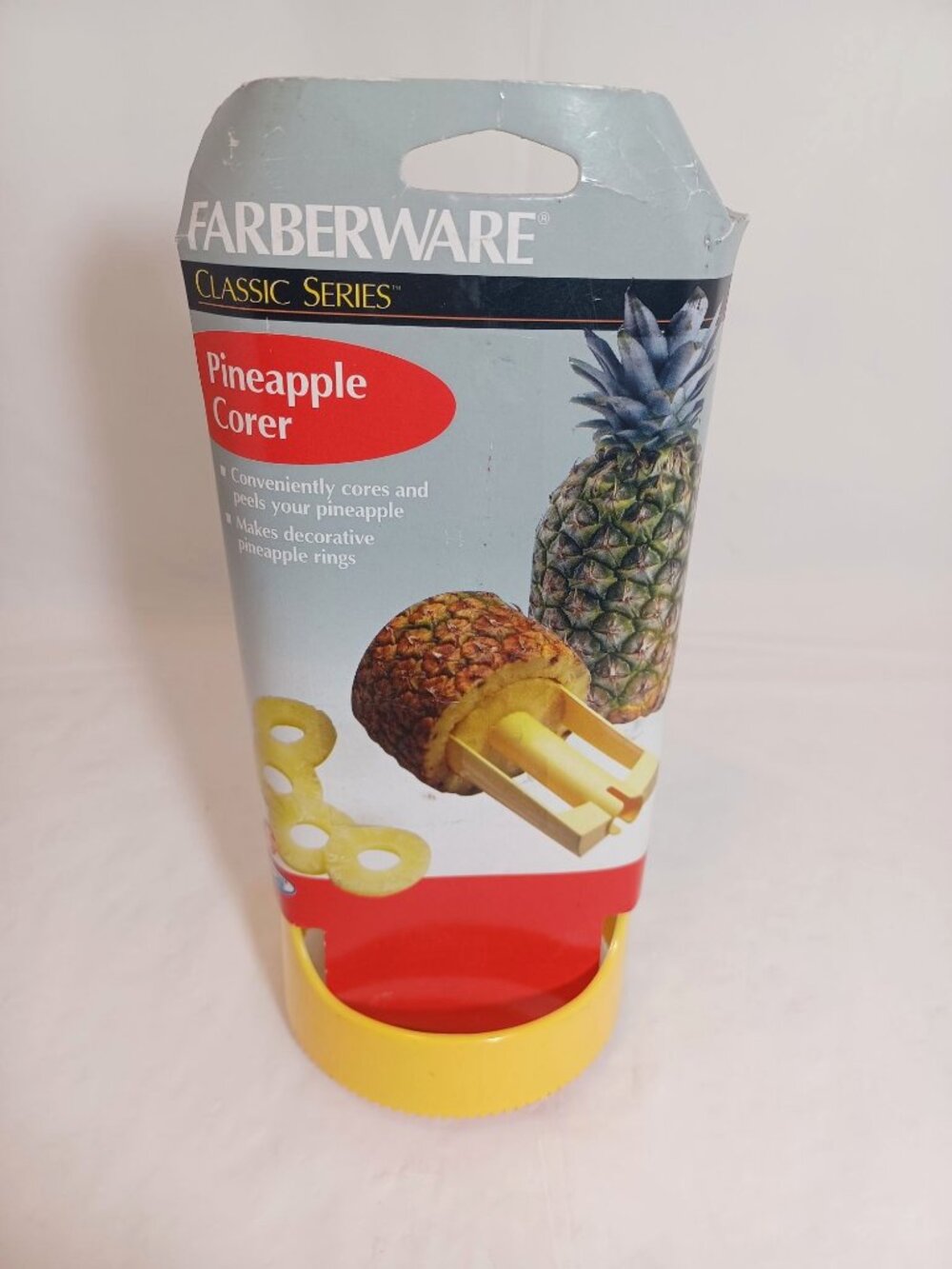 Rare Vintage Farberware Classic Series Pineapple Corer Plastic Yellow New NOS